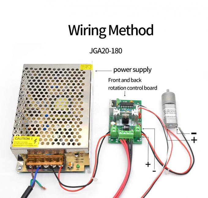 12 فولت مكافئ ميكرو محرك JGA20-180 ميكرو محرك مكافئ مكافئ مغناطيس دائم منخفض السرعة 4