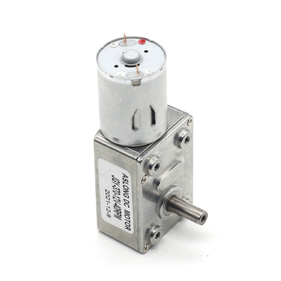 ASLONG JGY-370 37mm 6/12/24V مصغرة DC دودة محرك مخفض مع محرك ذاتي القفل منخفض السرعة