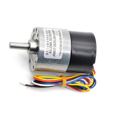 ASLONG DC Motor بدون فرش JGB37-3625 24V 7-960RPM 37mm 3530 DC Gear Motor عزم دوران عالي سرعة منخفضة محرك DC بدون فرش