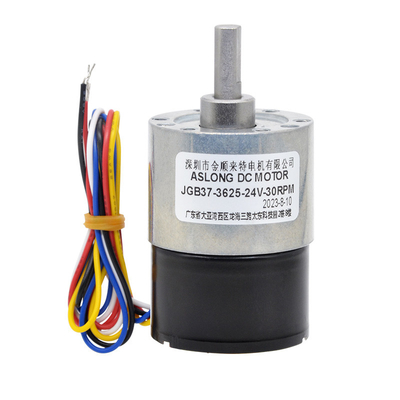 ASLONG DC Motor بدون فرش JGB37-3625 24V 7-960RPM 37mm 3530 DC Gear Motor عزم دوران عالي سرعة منخفضة محرك DC بدون فرش