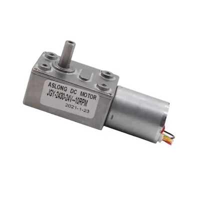 محرك بدون فرشاة مدمج JGY-2430 12V DC Worm Gear Motor DC Worm Gear Motor سرعة منخفضة عزم دوران عالي