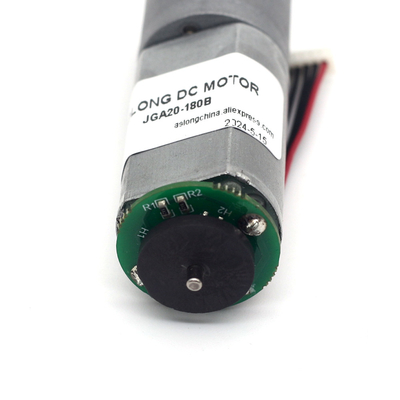 محرك الفرشة JGA20-180B 12V 21RPM 1:374 12v Dc محرك مع مكيف Micro Dc Gear Motor مع مكيف