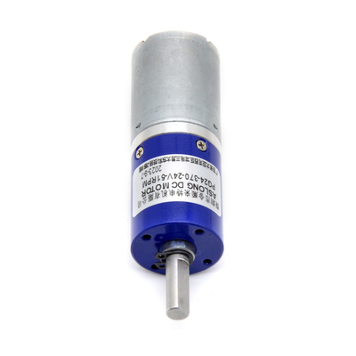 محرك تخفيض العزم العكسي الكوكبي للمعدات المعدنية PG24-370 24mm 24V Dc محرك المعدات الكوكبية