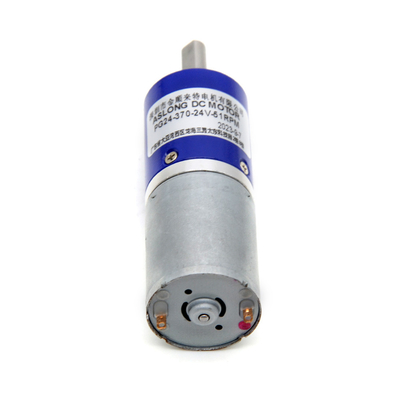 محرك تخفيض العزم العكسي الكوكبي للمعدات المعدنية PG24-370 24mm 24V Dc محرك المعدات الكوكبية