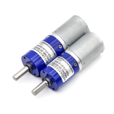 محرك تخفيض العزم العكسي الكوكبي للمعدات المعدنية PG24-370 24mm 24V Dc محرك المعدات الكوكبية