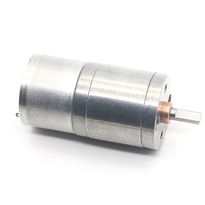 25mm سبور علبة التروس المفرشحة DC المحركات JGA25-310 6V 33RPM 1:226 عالية عزم الدوران Dc محرك ميني 25mm علبة التروس 25mm ميكرو محرك