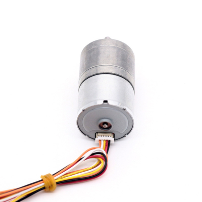 محرك تخفيض بدون فرش JGA25-2418 12V 42RPM 1:103 محرك تخفيض عجلة عالية