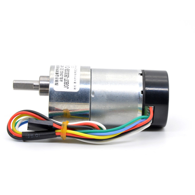 محرك العجلات المتحركة DC مع مكشف عزم كبير JGB37-3530GB 24V 111RPM 1:90 24v محرك العجلات المنسحة مع مكشف