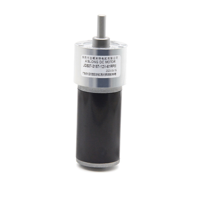 علبة التروس ميني صغيرة 37-555 محرك JGB37-3157 24V 48RPM 1:168 Dc محرك التروس 37mm