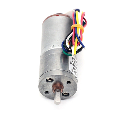 25mm التشفير الصغيرة DC والعتاد المحركات عالية عزم الدوران 6v 60RPM مغناطيس دائم