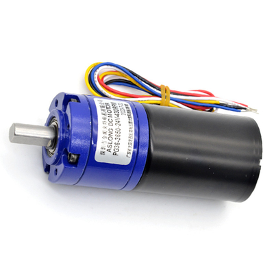 24 فولت 8/1600RPM محرك التروس الكوكبي DC بدون فرشاة 36mm PG36-3650 مغناطيس دائم 12V/24V محرك التروس المتردد