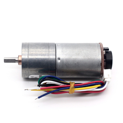 6v 12v 25mm مُفرش DC Gear Motor Encoder JGA25-370B عزم دوران عالي 25mm مُفرش DC Gear Motor