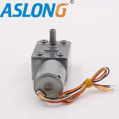 محرك بدون فرشاة مدمج JGY-2430 12V DC Worm Gear Motor DC Worm Gear Motor سرعة منخفضة عزم دوران عالي