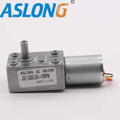 محرك بدون فرشاة مدمج JGY-2430 12V DC Worm Gear Motor DC Worm Gear Motor سرعة منخفضة عزم دوران عالي