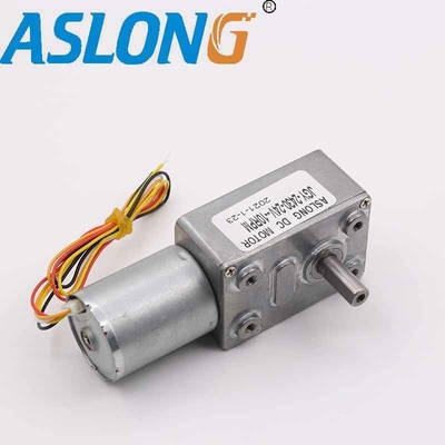 محرك بدون فرشاة مدمج JGY-2430 12V DC Worm Gear Motor DC Worm Gear Motor سرعة منخفضة عزم دوران عالي